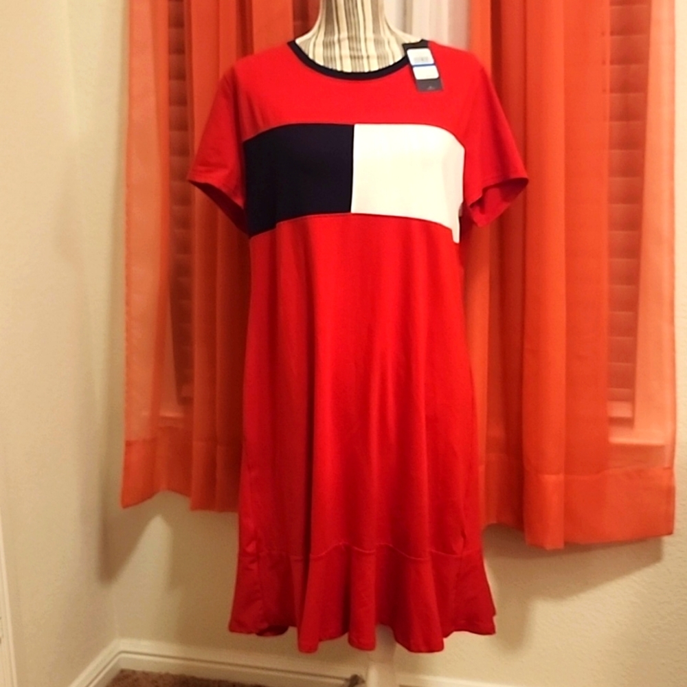 Tommy Hilfiger dress worth flounce hem